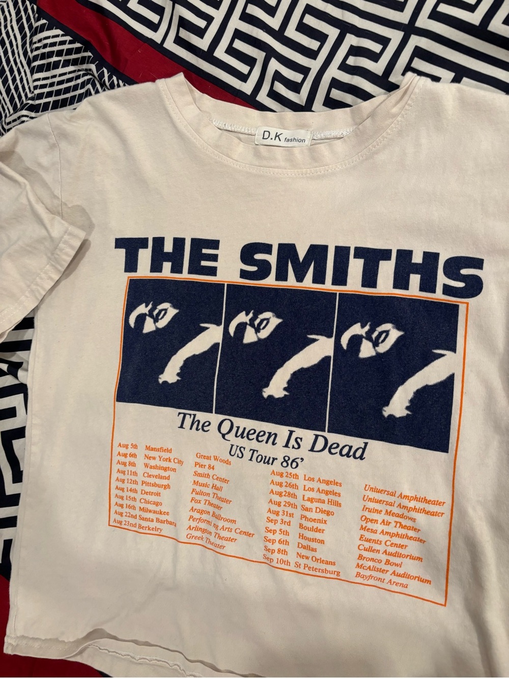 D.K. Fashion Kids "The Smiths" White Graphic Tee